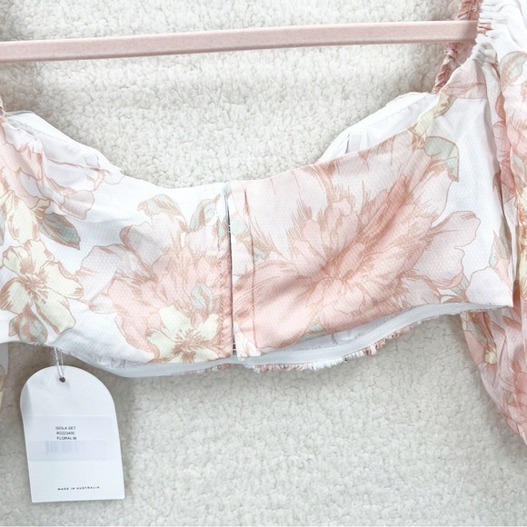 Rumer Isola floral crop top and midi skirt set Size M NWT - Picture 5 of 16